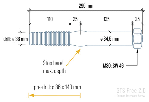 GTS Free – stromový šroub s nosností až 1 400 kg