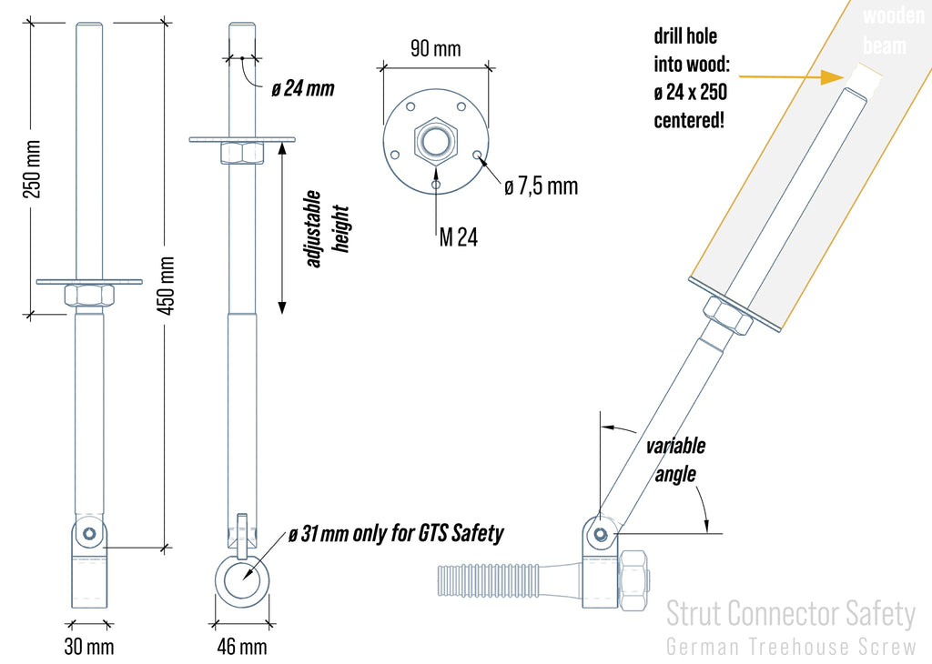 Streben-Verbinder – Safety